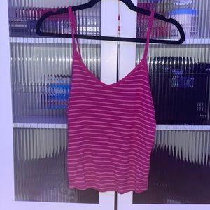 Pink and White Stripe Cami